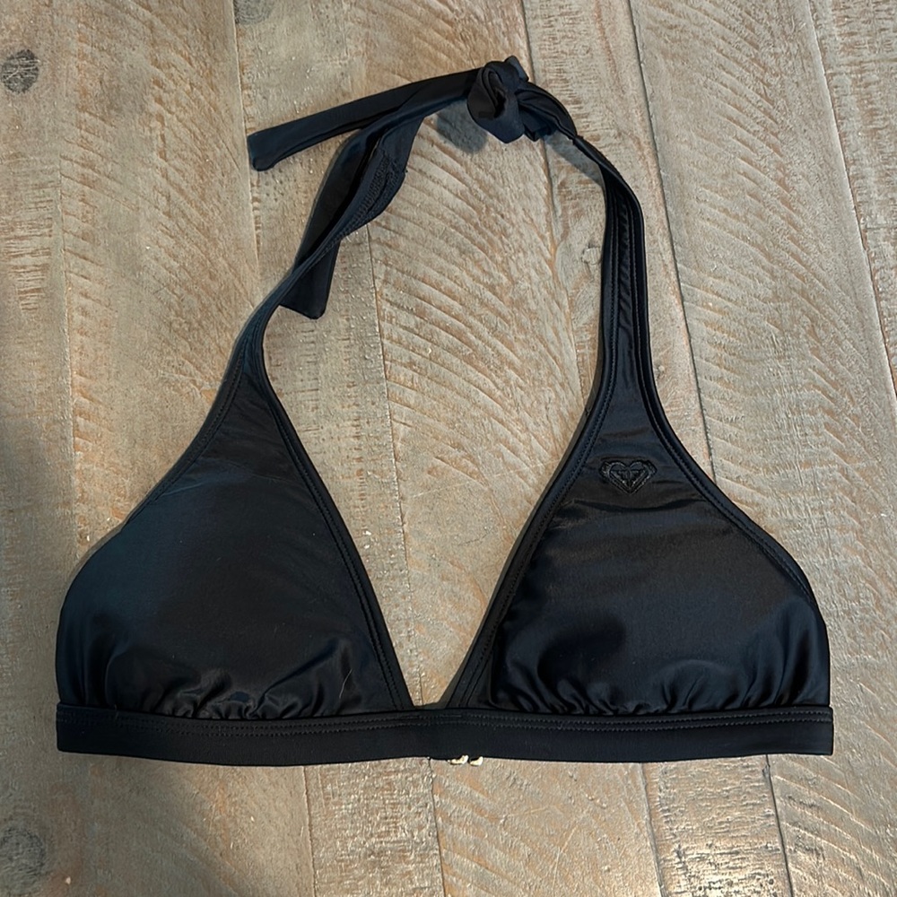 Roxy triangle halter bikini top